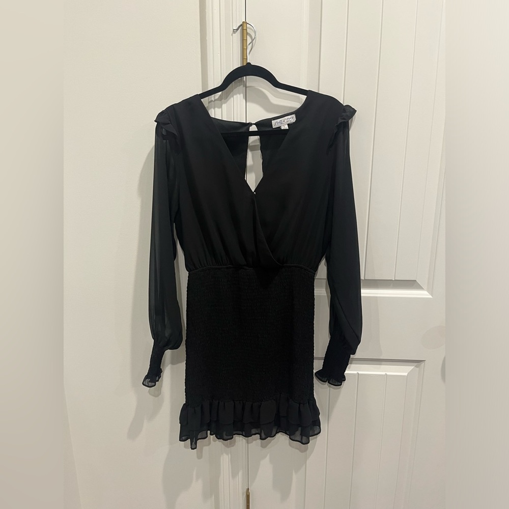She + Sky Black Fitted Dress